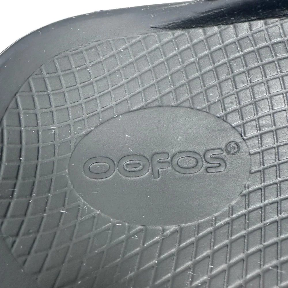 OOFOS OOahh Slide Sandal Black Mens 8 Womens 10 Recovery Footwear EU 41